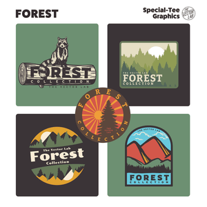 Forest Graphic Logo Templates - Outdoors Camping Hiking