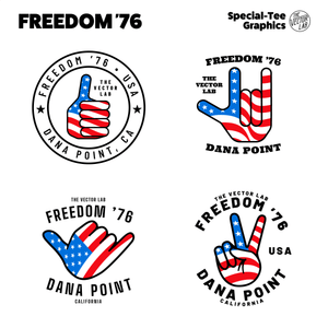 Freedom 76 USA graphic & logo templates for Adobe - Affinity - CorelDraw