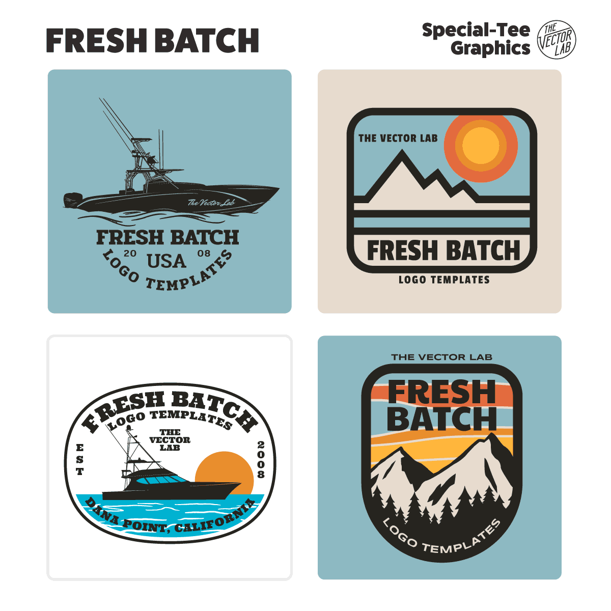 Fresh Batch Graphic Logo Templates