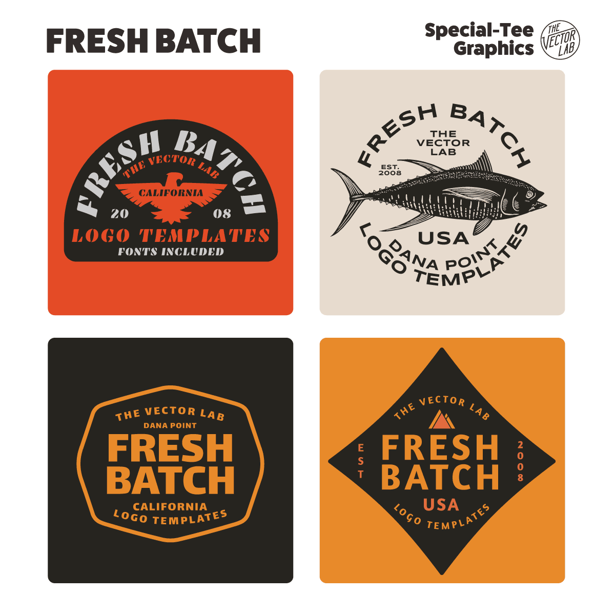 Fresh Batch Graphic Logo Templates