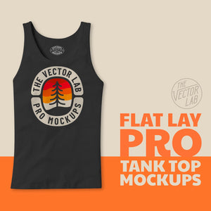 Flat Lay Pro Tank Top Mockups