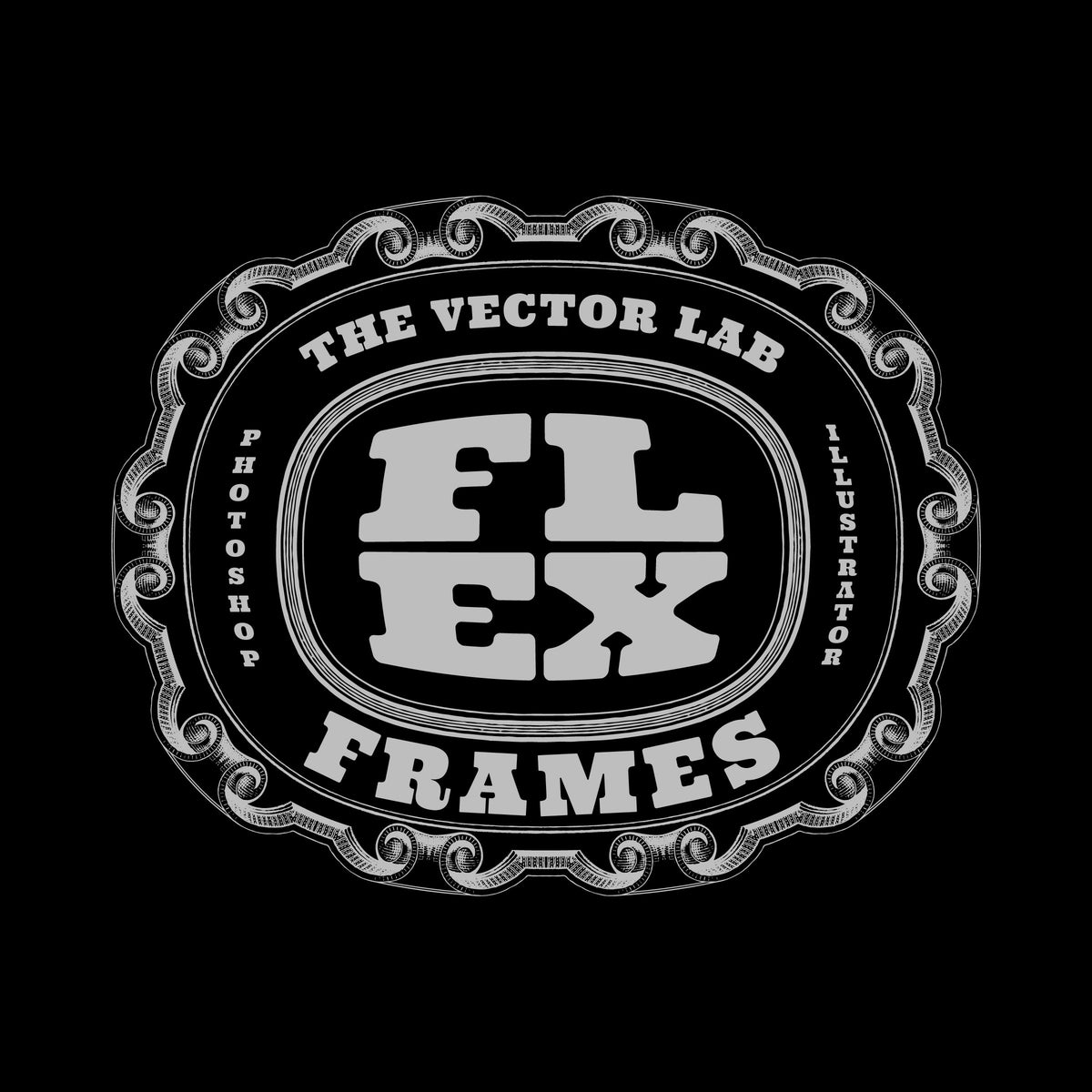 Flex Frames for Illustrator & Photoshop - Detailed Border Designs