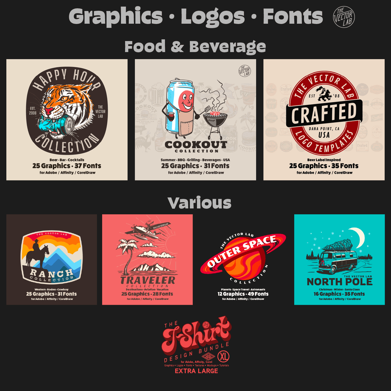 T-Shirt Design Bundle (XL)