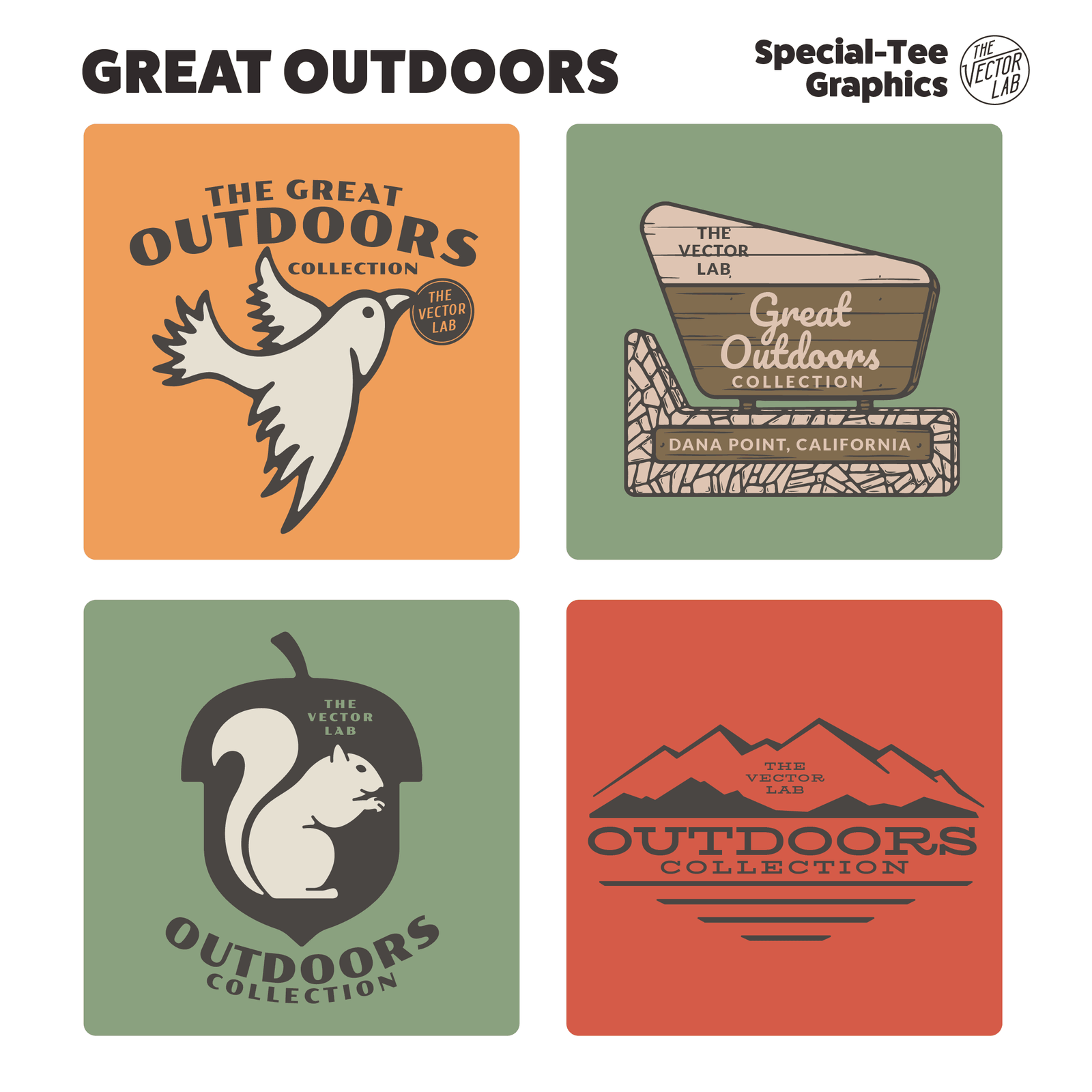 Great Outdoors Graphic Logo Templates for Adobe Affinity CorelDraw