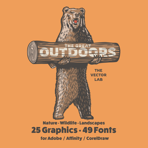 Great Outdoors Graphic Logo Templates Adobe Affinity CorelDraw