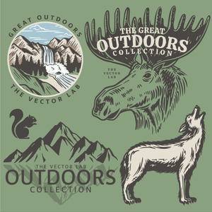 Great Outdoors Graphic Logo Templates for Adobe Affinity CorelDraw