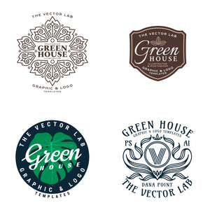 Graphic & Logo Templates - Green House