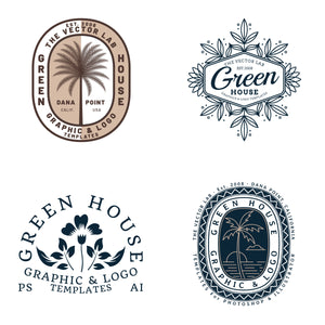 Graphic & Logo Templates - Green House