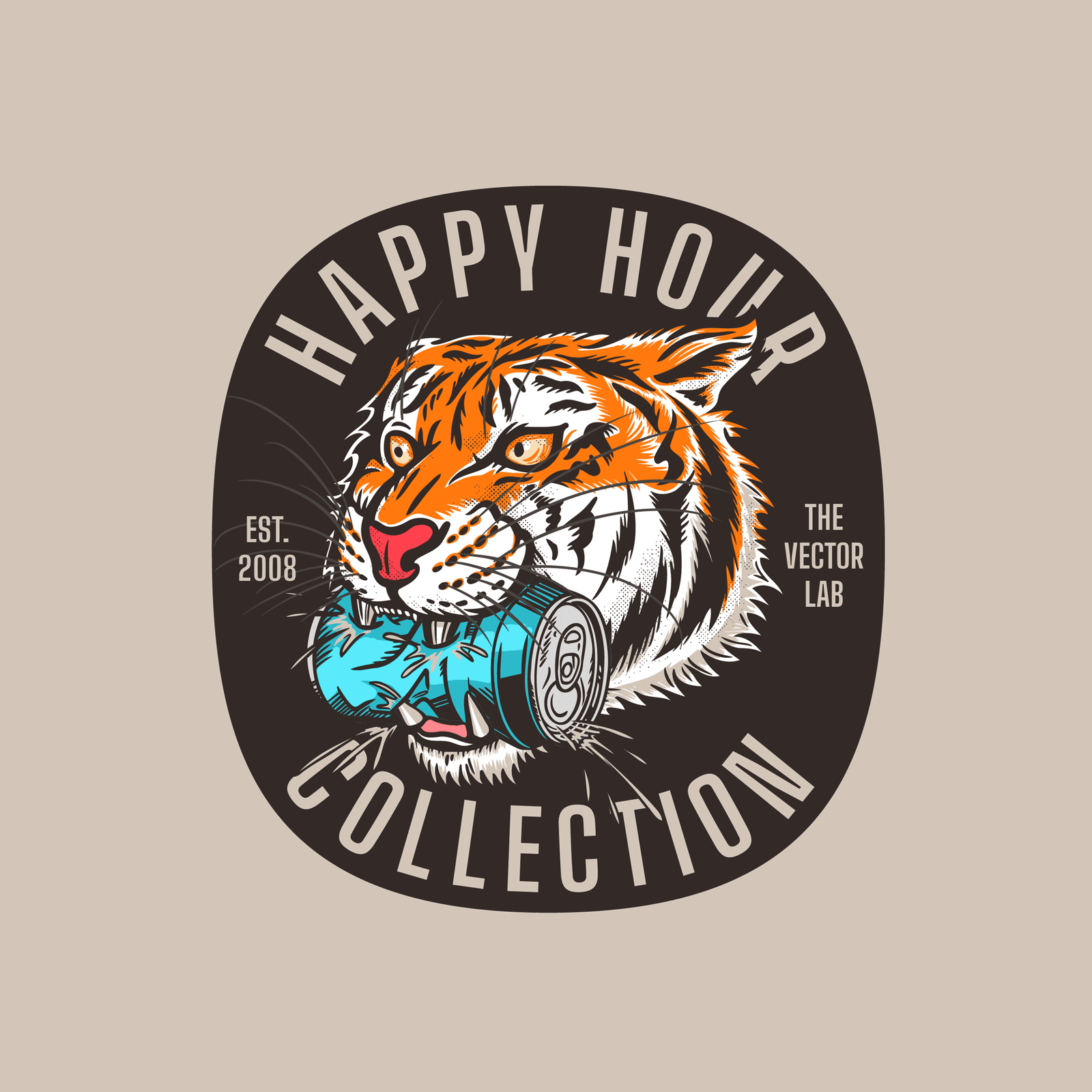 Happy Hour Graphic Logo Templates and Fonts