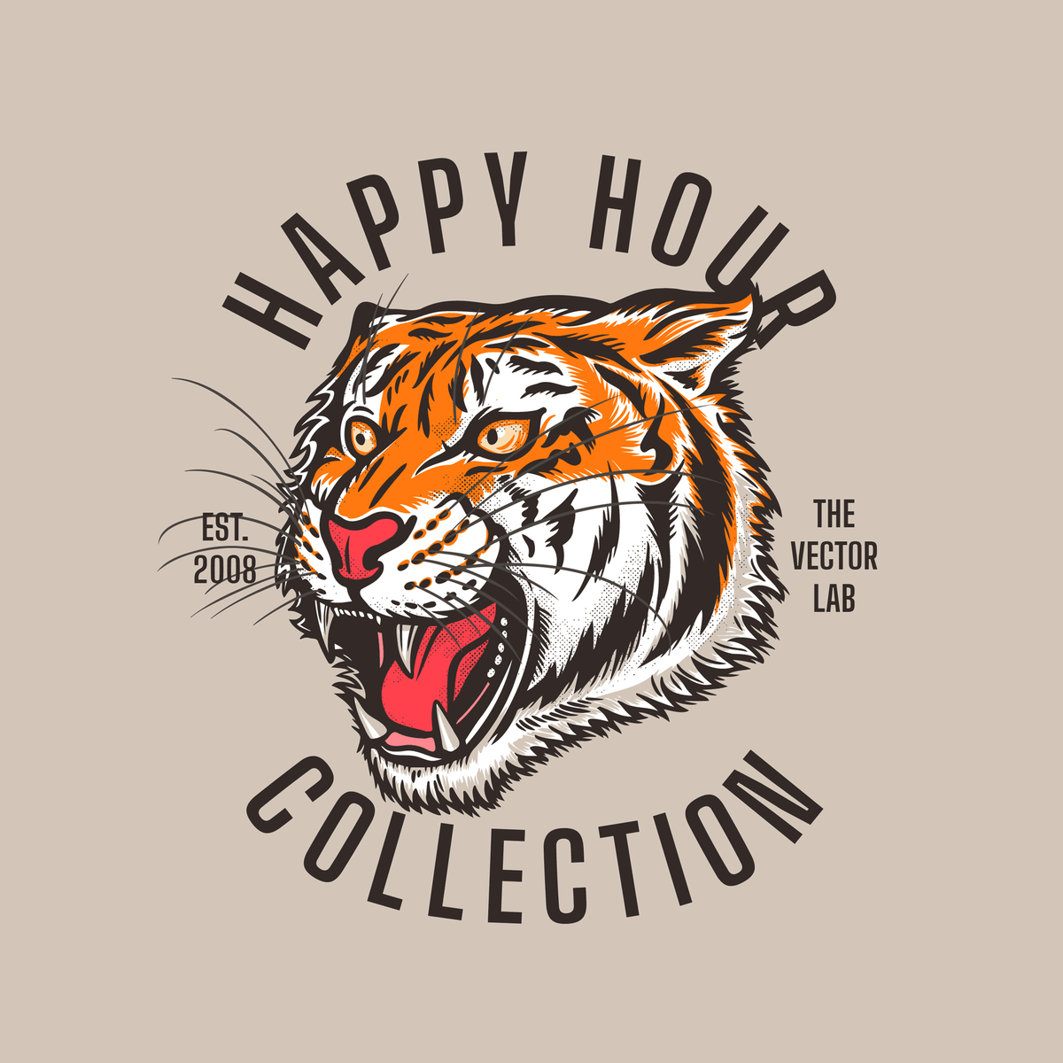 Happy Hour Graphic Logo Templates and Fonts