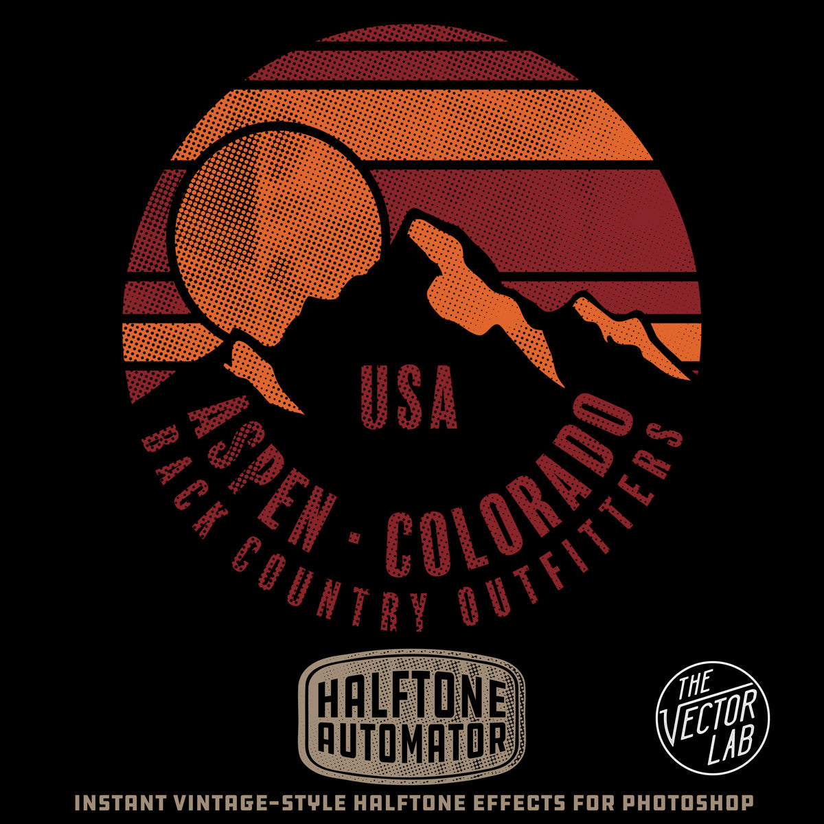 Halftone Automator - Instant Vintage-Style Effects for Photoshop