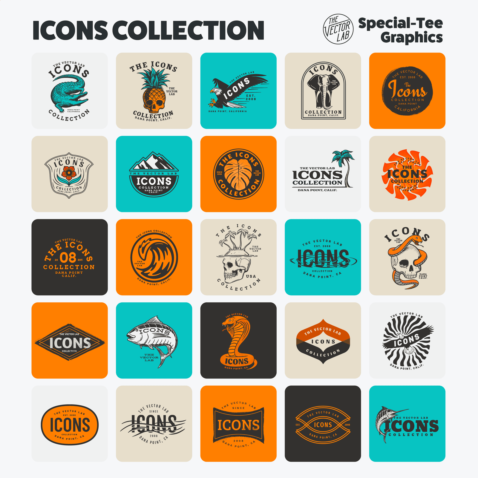 Icons Graphic & Logo Templates for Adobe, Affinity, and CorelDraw