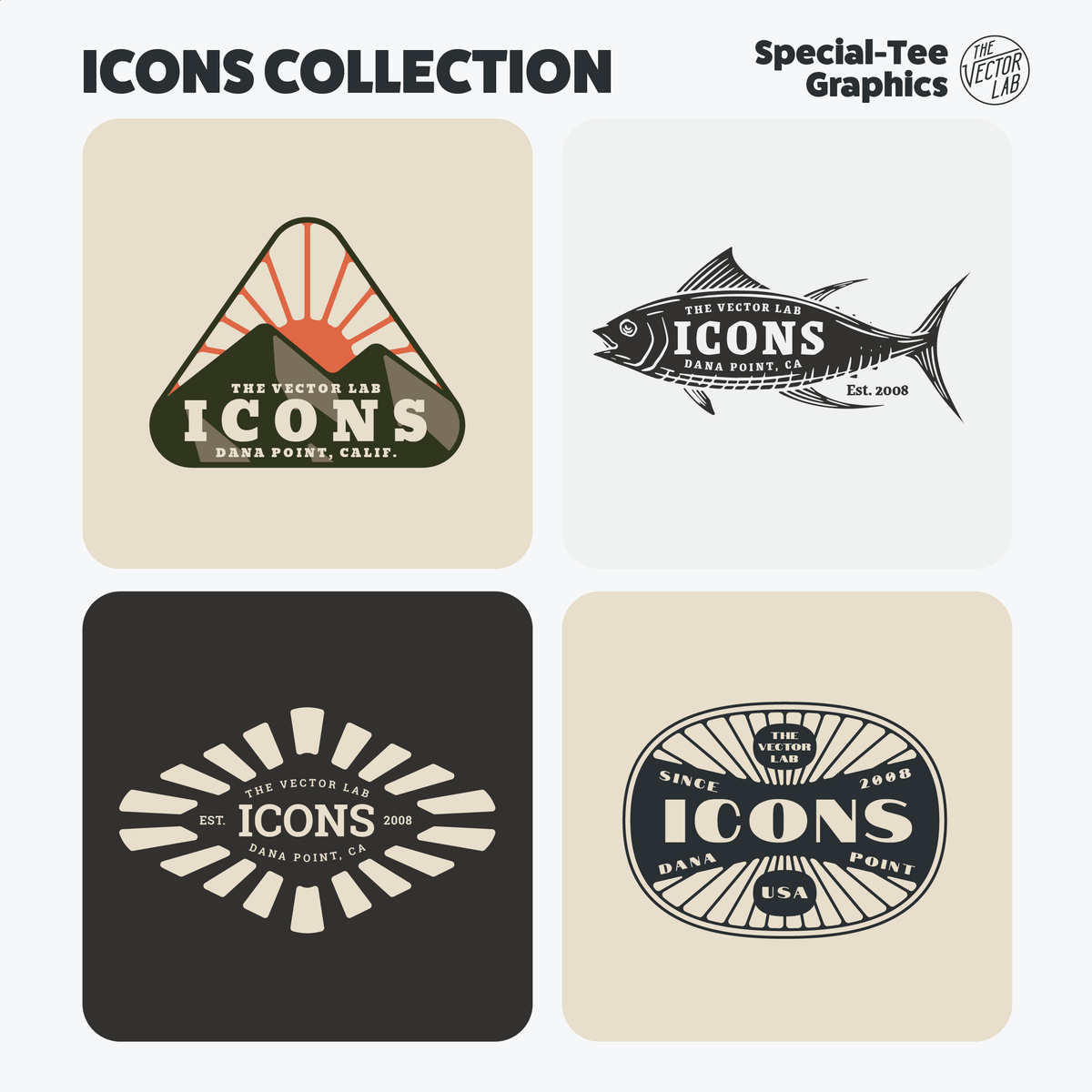 Icons Graphic & Logo Templates for Adobe, Affinity, and CorelDraw