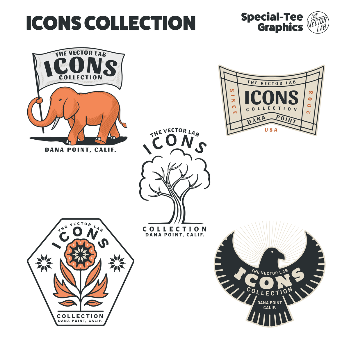 Icons Graphic & Logo Templates for Adobe, Affinity, and CorelDraw