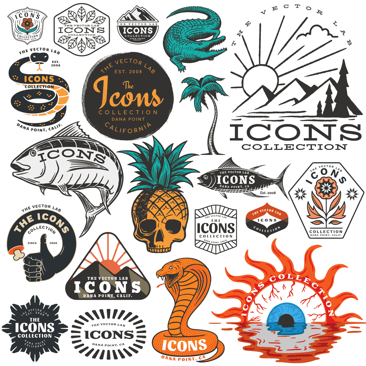 Icons Graphic & Logo Templates for Adobe, Affinity, and CorelDraw