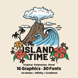 Island Time Graphic Logo Templates