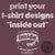 Inside Out Reverse Print T-Shirt Textures for Photoshop and Illustrator