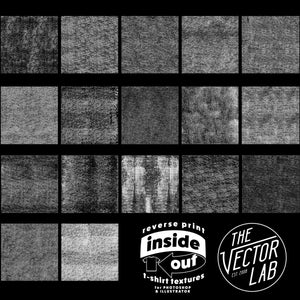 Inside Out Reverse Print T-Shirt Textures for Photoshop and Illustrator