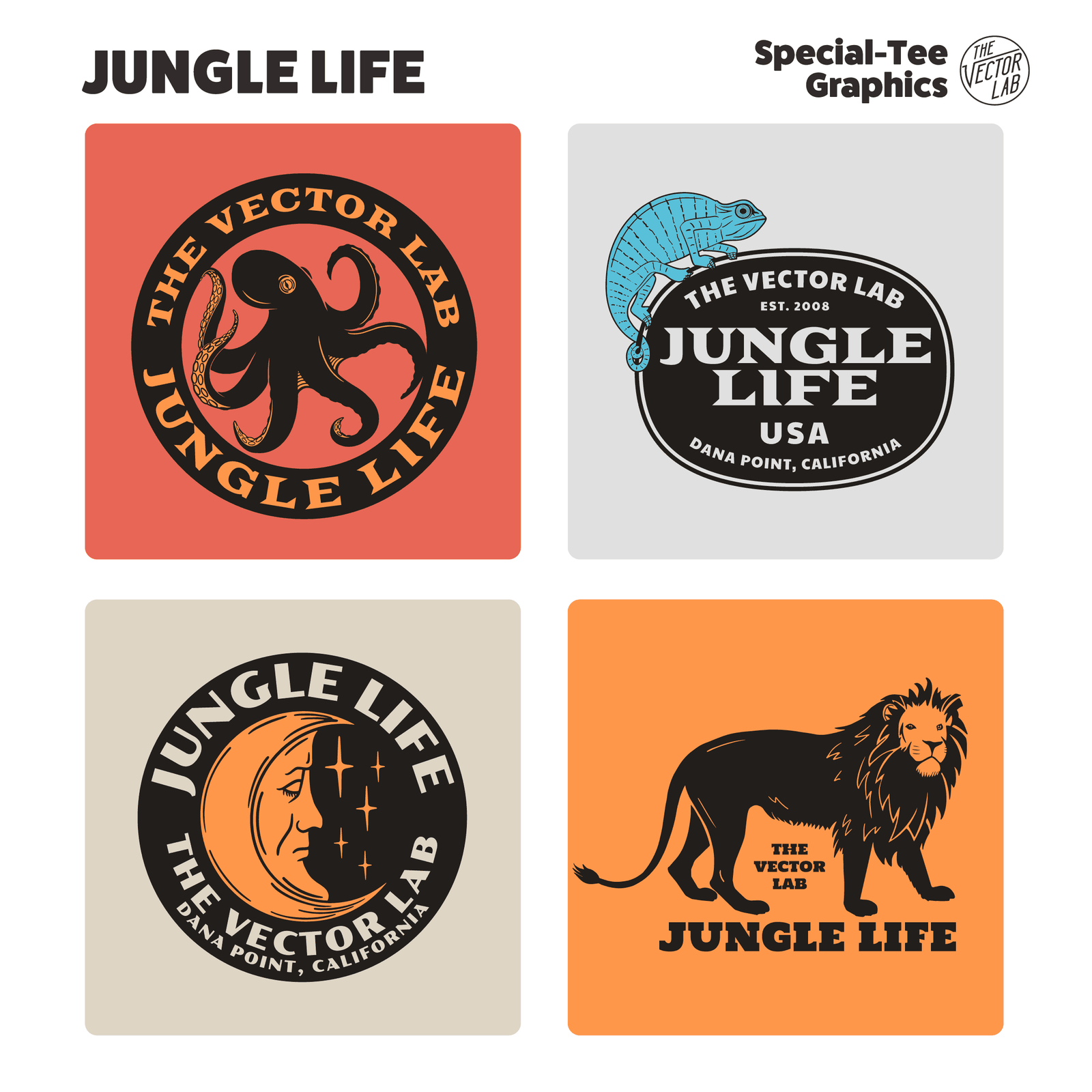 Jungle Life Graphic Logo Templates