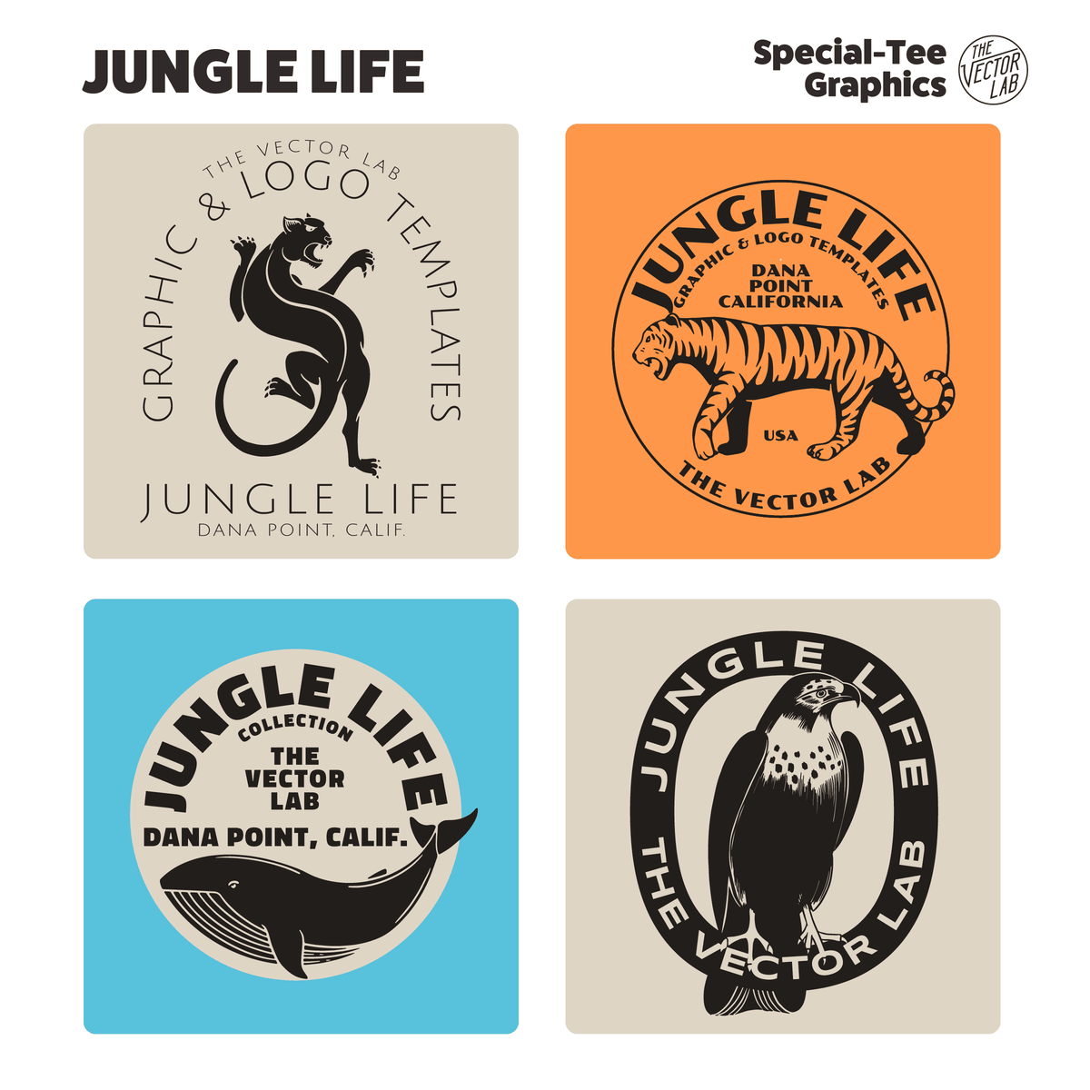 Jungle Life Graphic Logo Templates