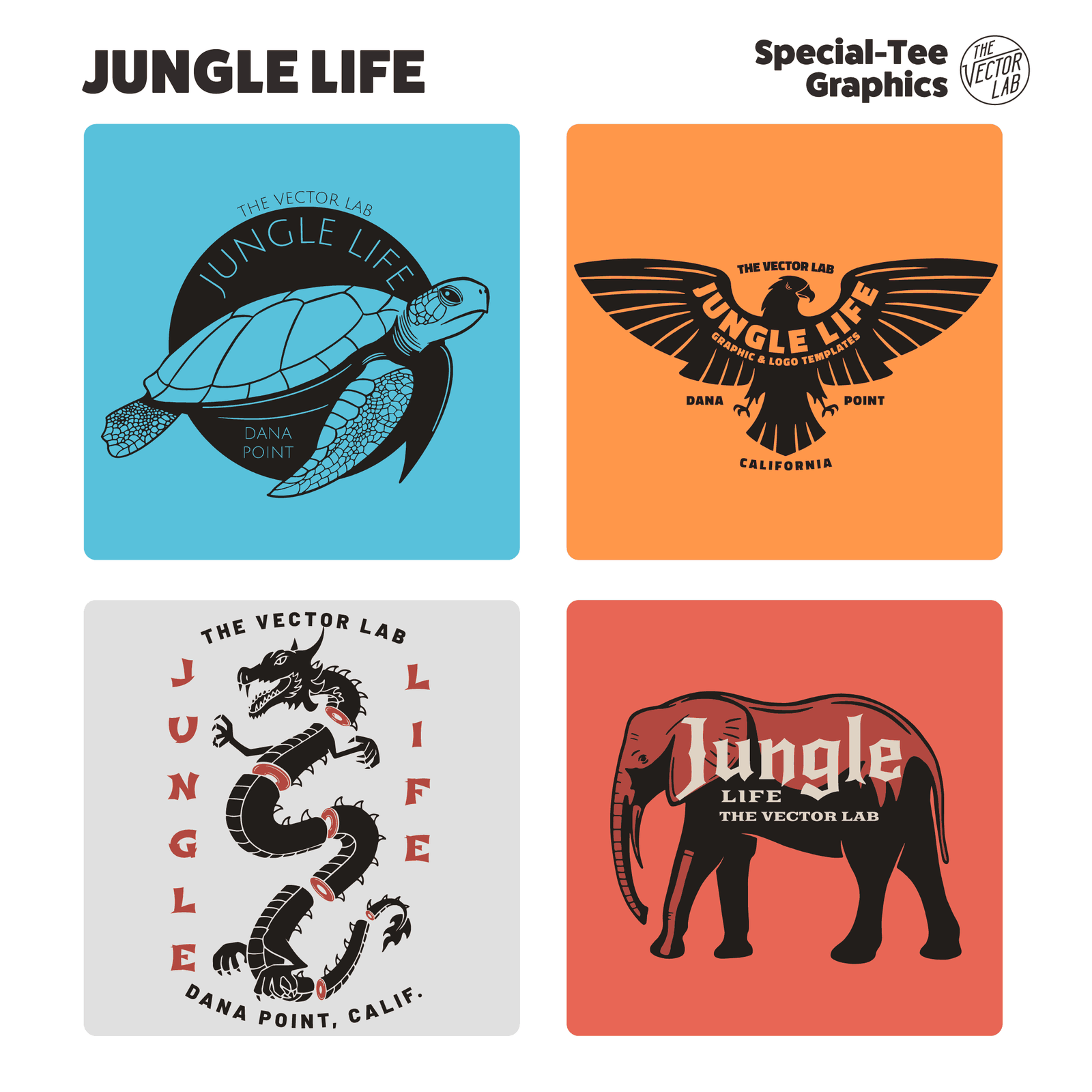 Jungle Life Graphic Logo Templates