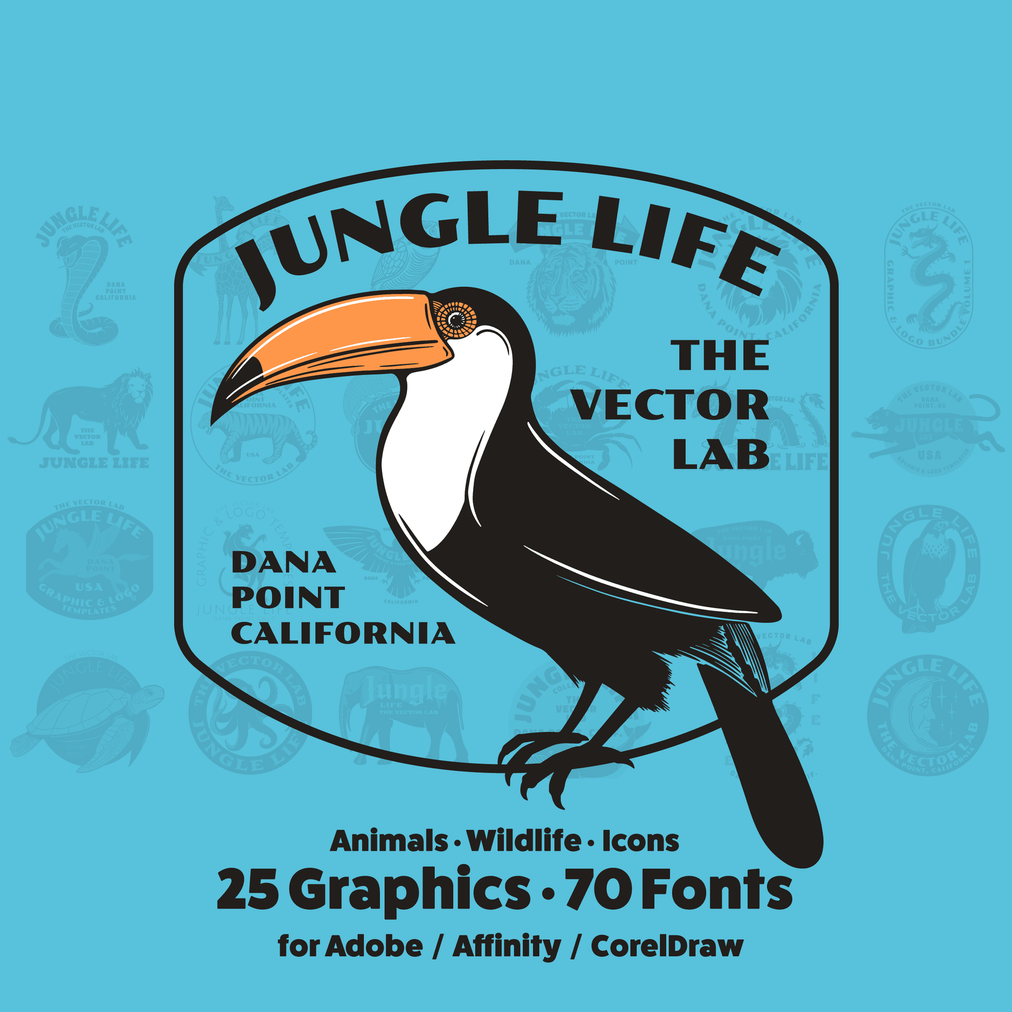 Jungle Life Graphic Logo Templates