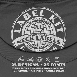 Label Kit t-shirt collar designs