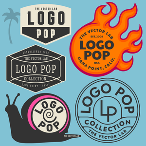 Logo Pop - Icon graphics for t-shirts and hats