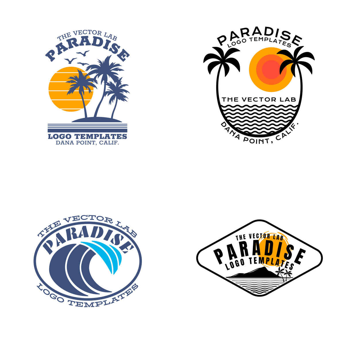 Paradise Logo Templates - Logo Design Master Collection