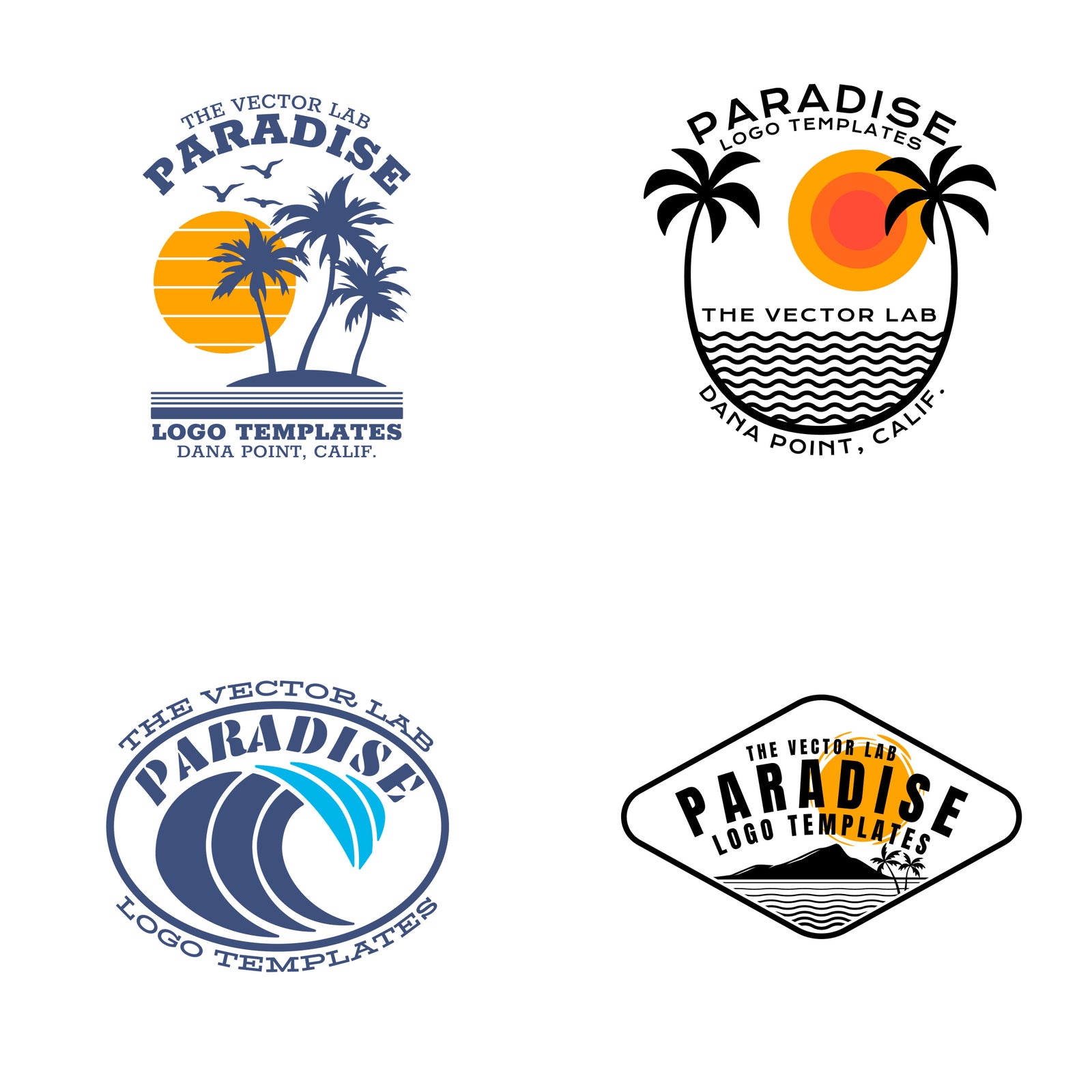 Paradise Logo Templates - Logo Design Master Collection