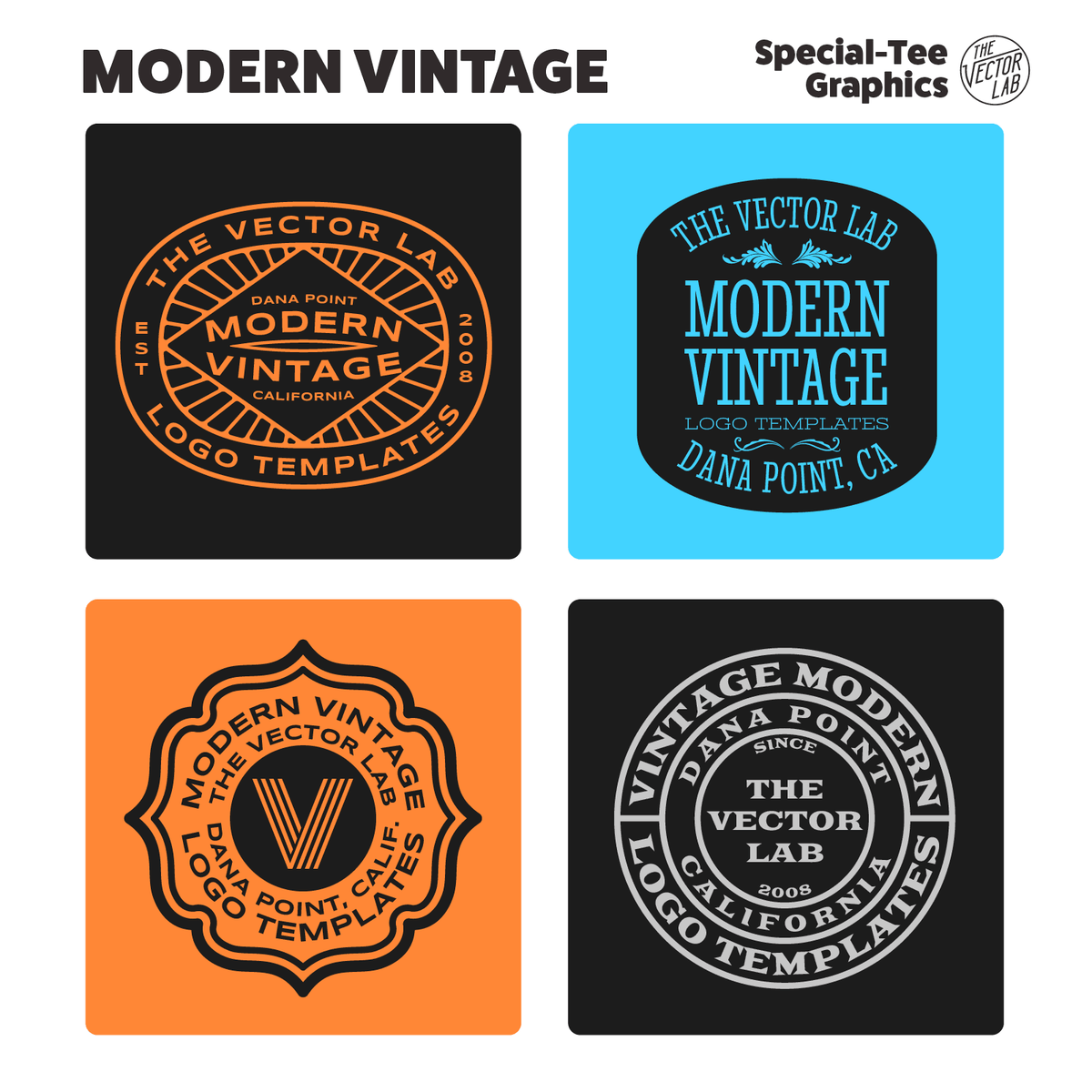 Modern Vintage Graphic Logo Templates
