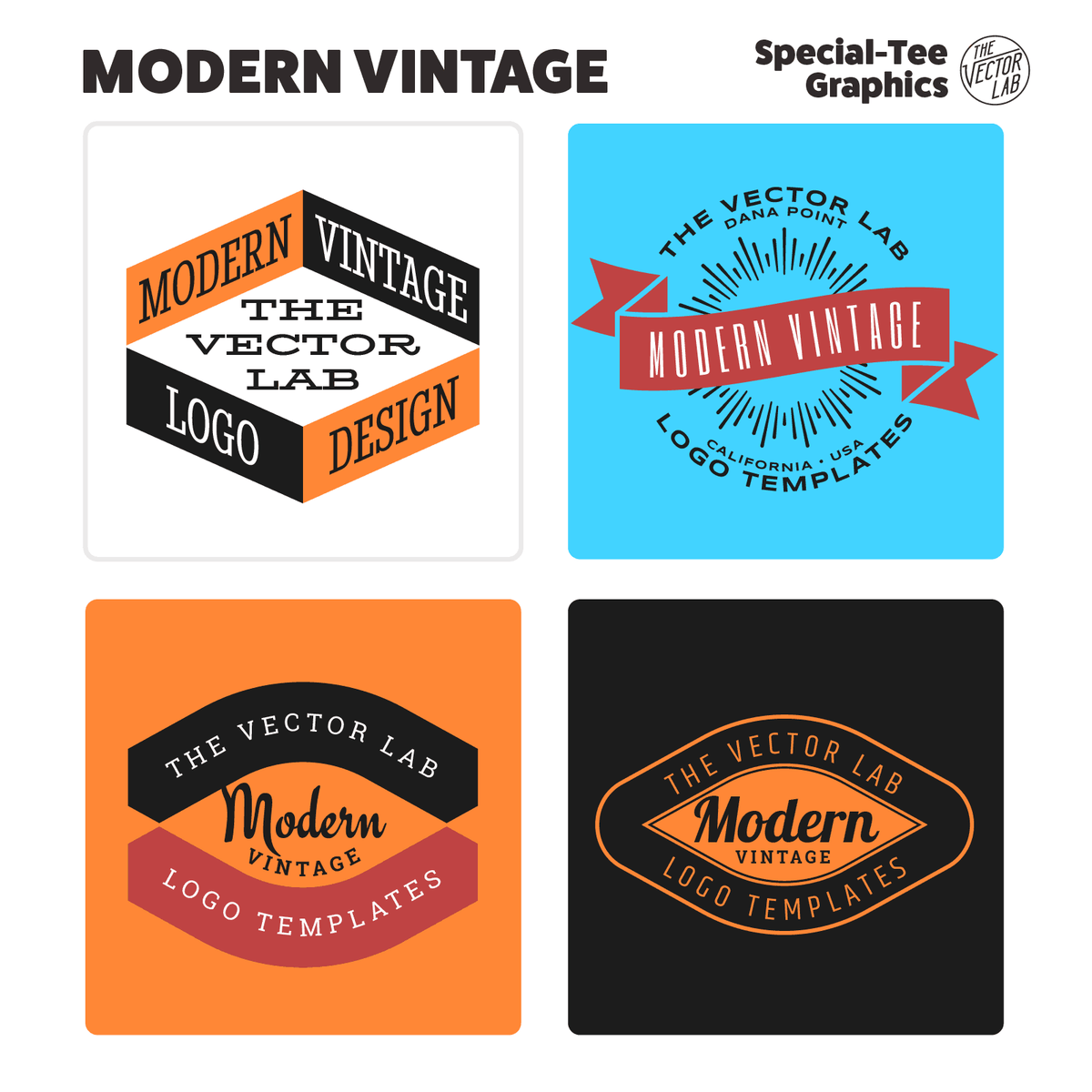 Modern Vintage Graphic Logo Templates