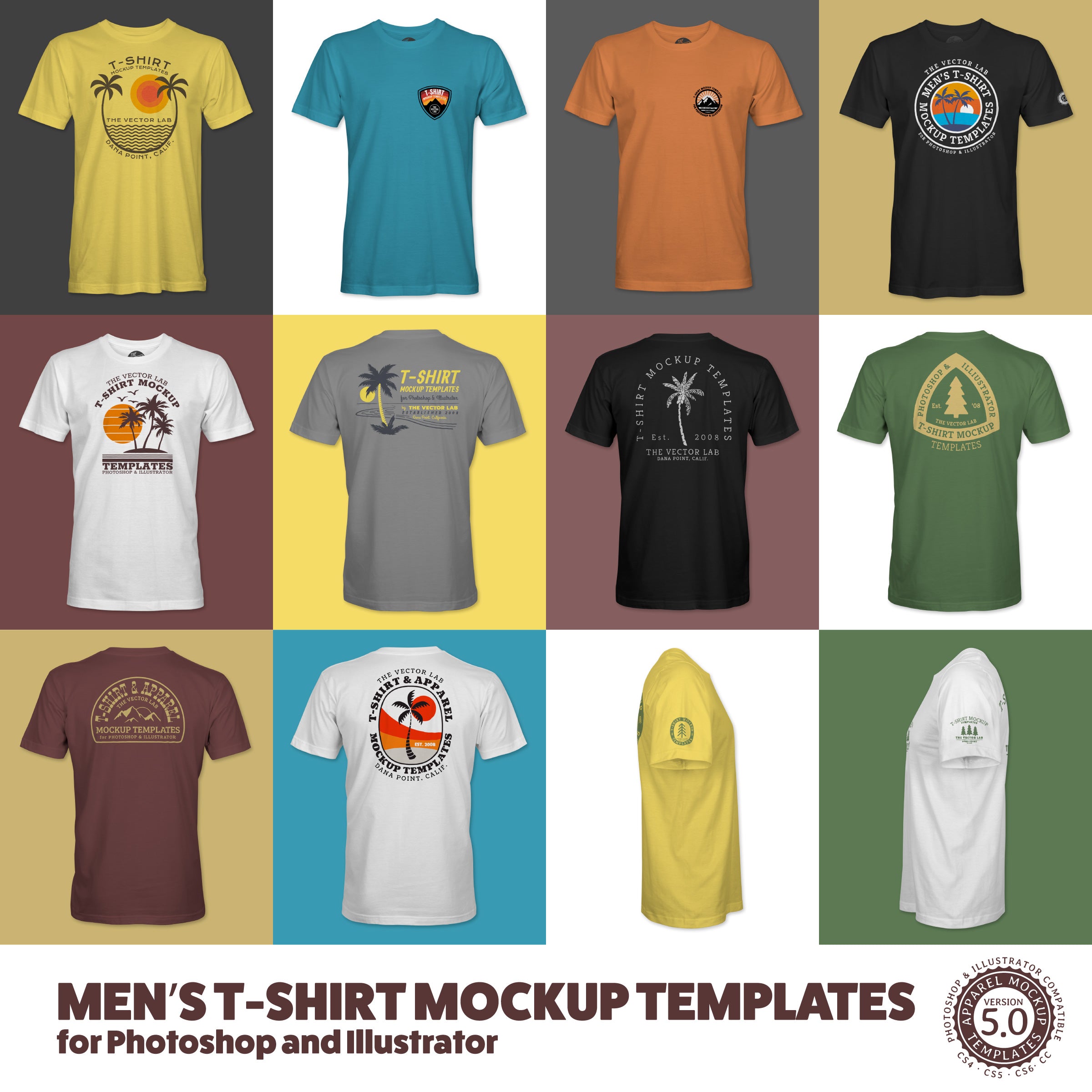 Men's Apparel Templates - TheVectorLab