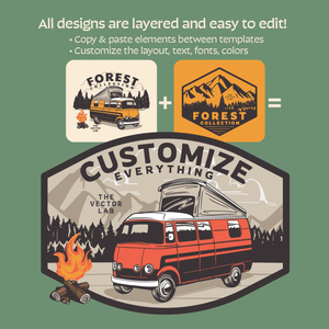 Mix and match to customize Forest graphics