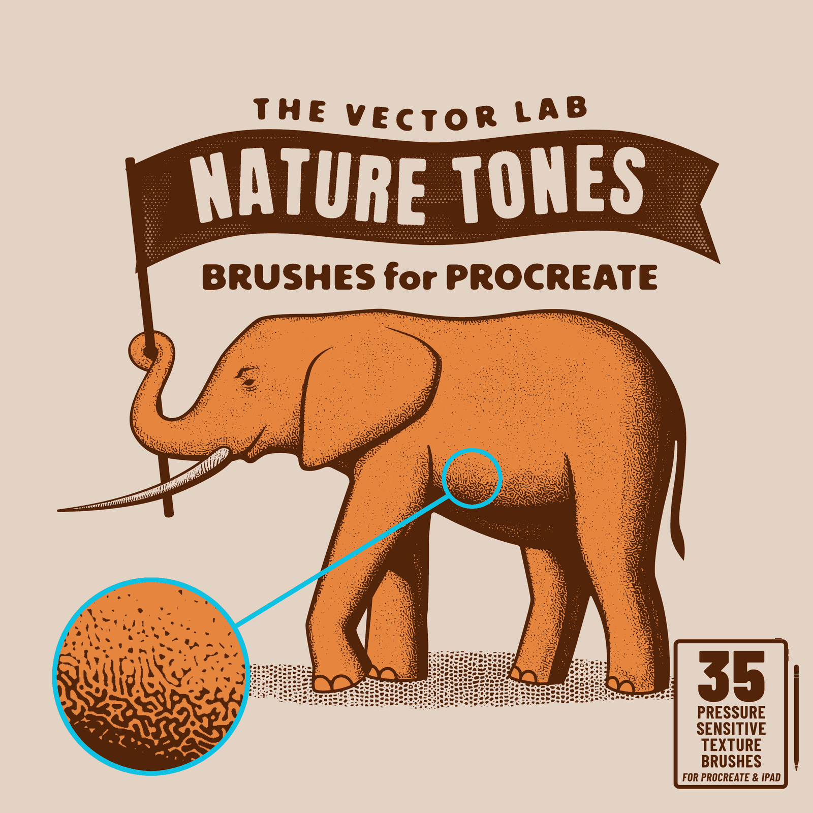 Nature Tones Brushes for Procreate iPad