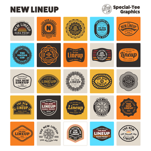 New Lineup Graphic Logo Templates for Adobe Affinity CorelDraw