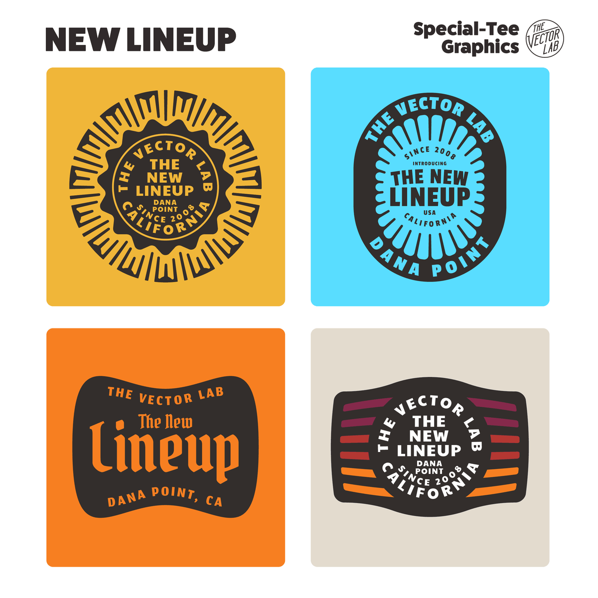 New Lineup Graphic Logo Templates for Adobe Affinity CorelDraw