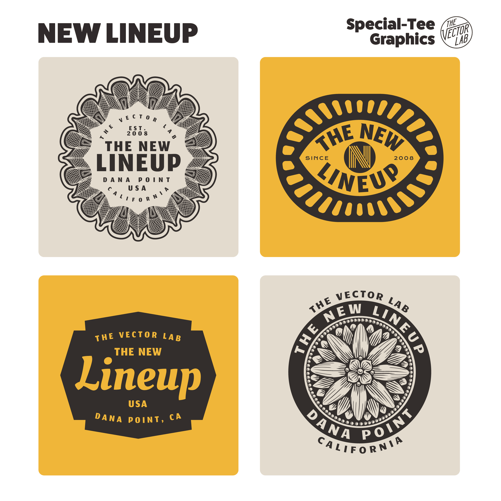 New Lineup Graphic Logo Templates for Adobe Affinity CorelDraw