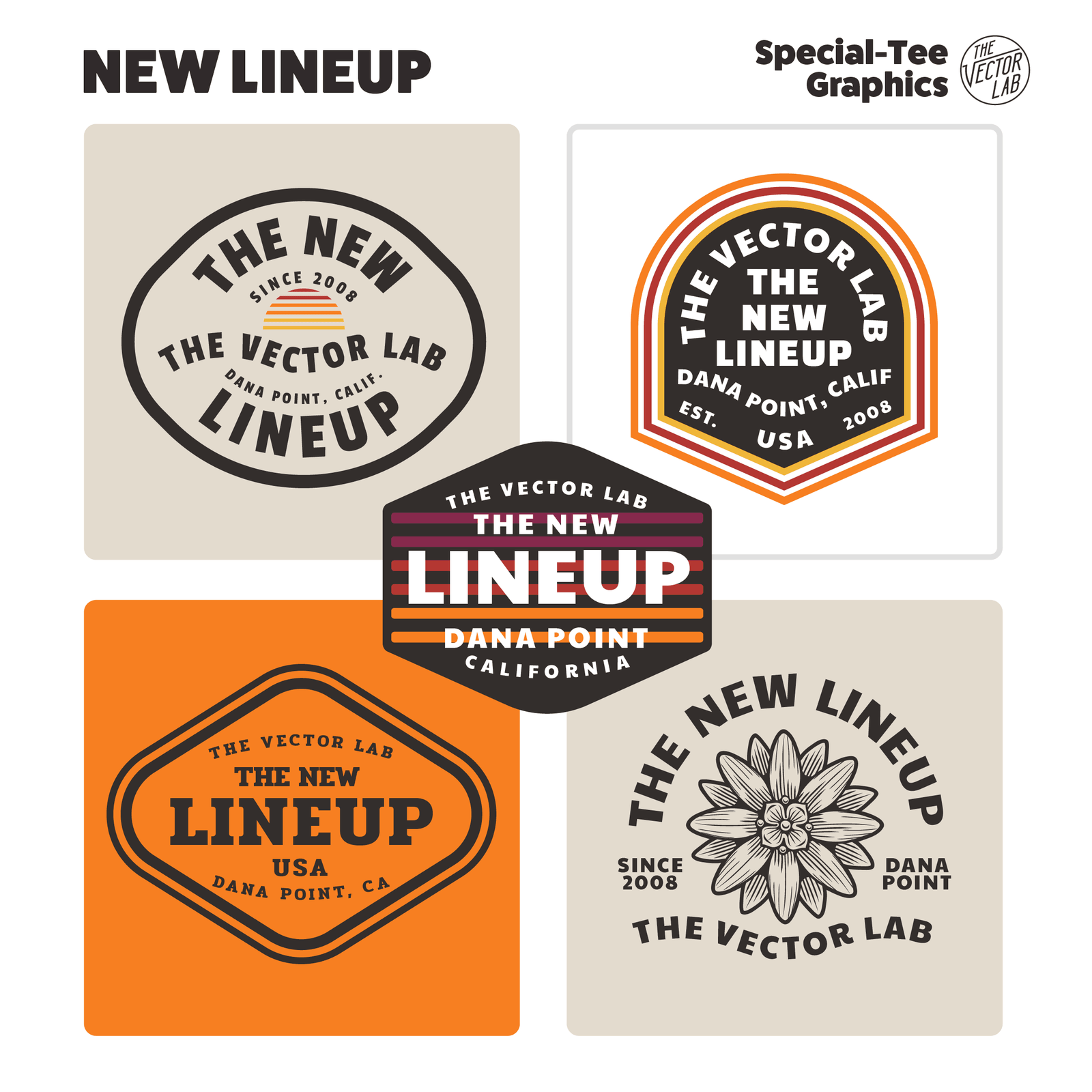 New Lineup Graphic Logo Templates for Adobe Affinity CorelDraw