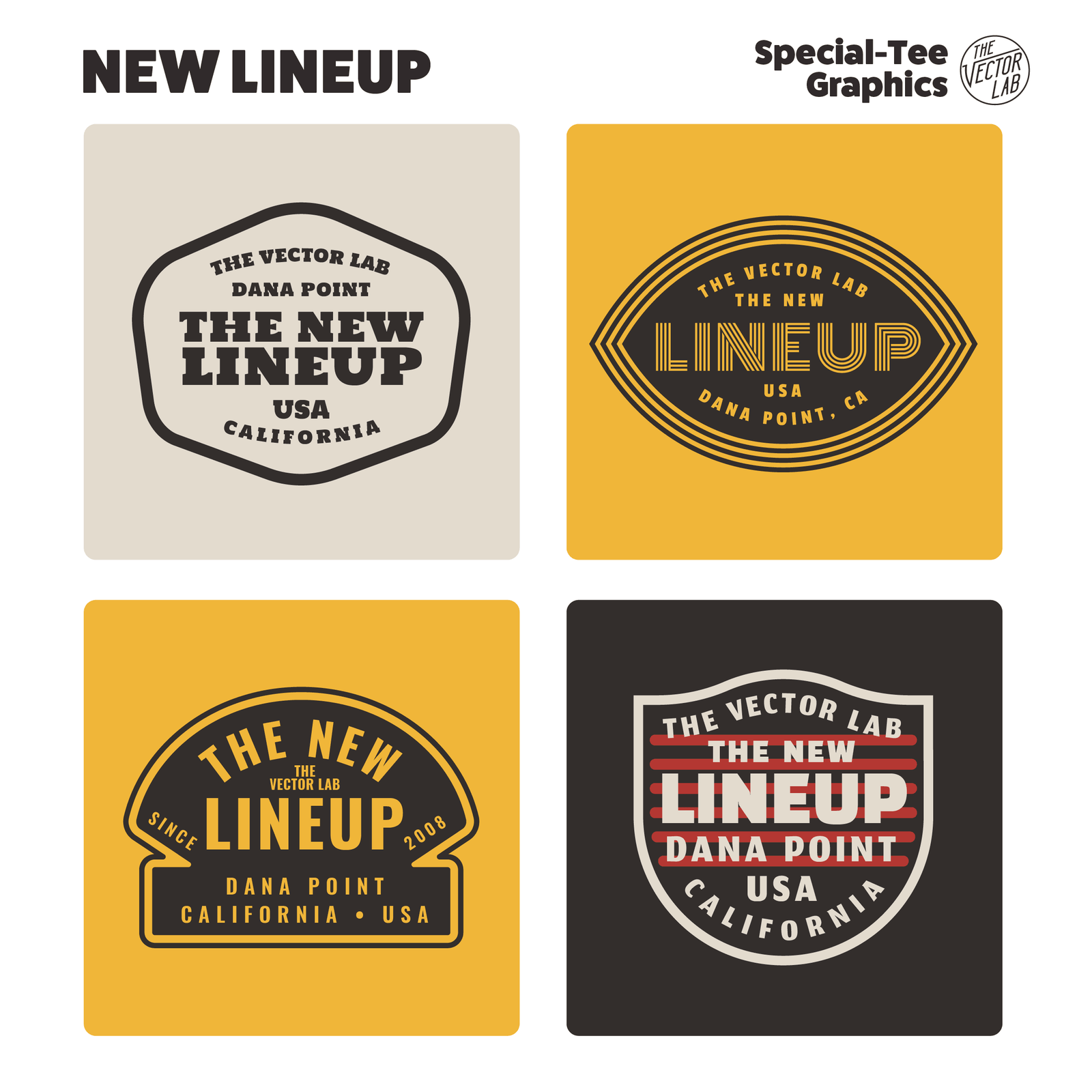New Lineup Graphic Logo Templates for Adobe Affinity CorelDraw