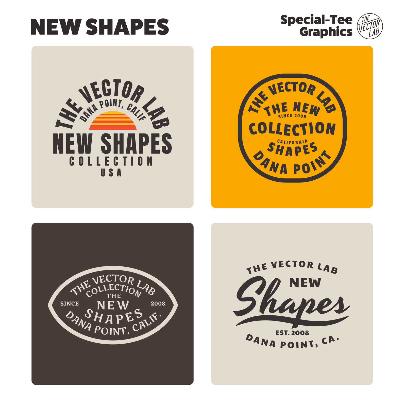 New Shapes Graphic Logo Templates for Adobe Affinity CorelDraw