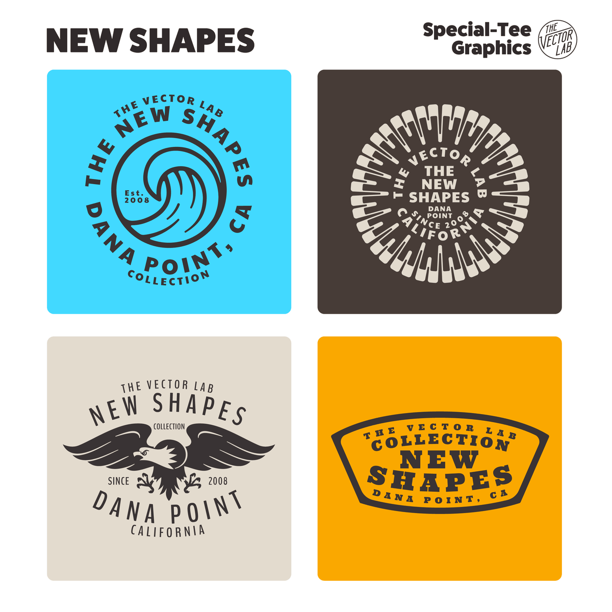 New Shapes Graphic Logo Templates for Adobe Affinity CorelDraw