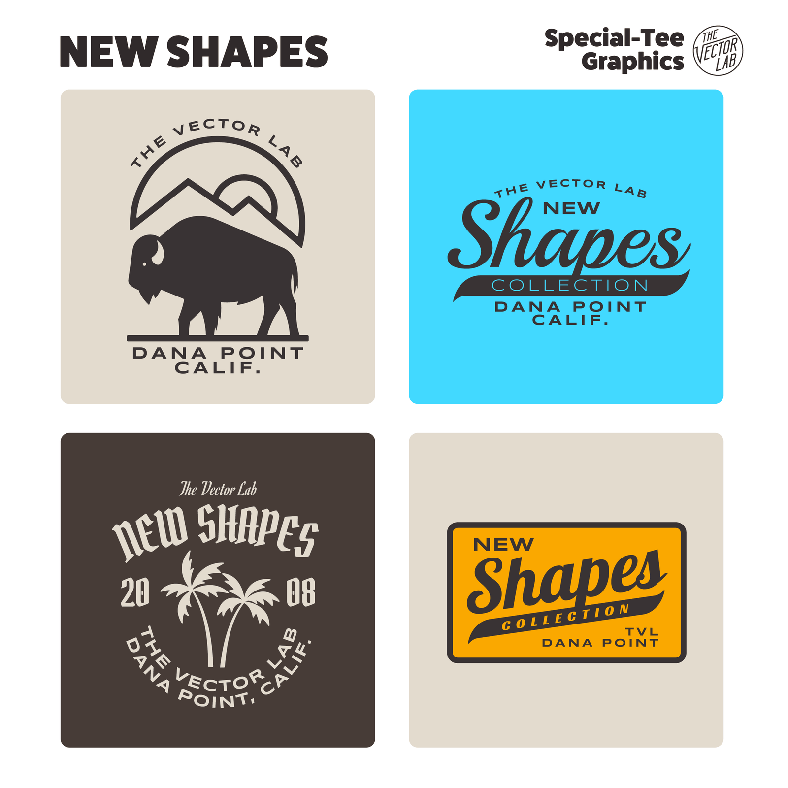 New Shapes Graphic Logo Templates for Adobe Affinity CorelDraw