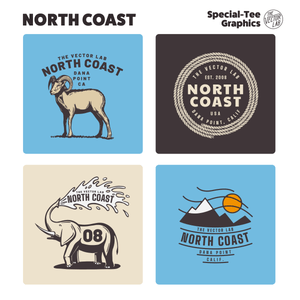 North Coast Collection of Graphic & Logo Templates for Adobe Affinity CorelDraw