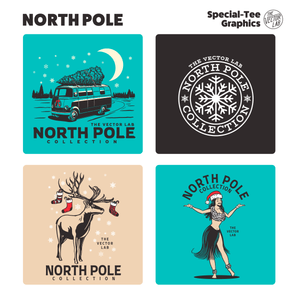North Pole Christmas Graphic Logo Templates