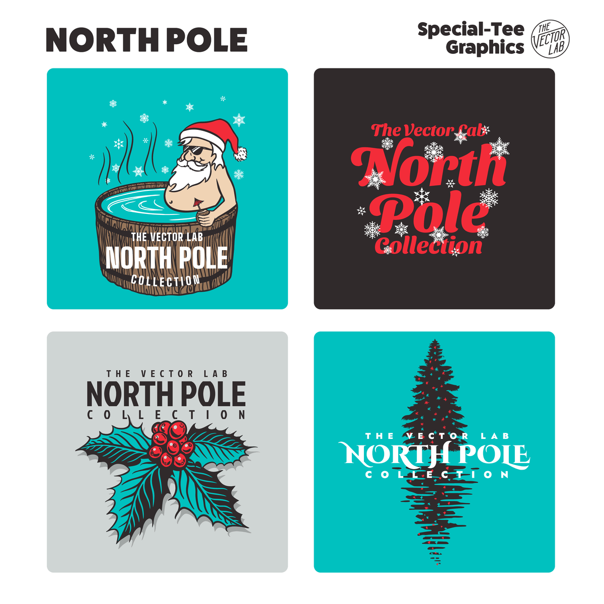 North Pole Christmas Graphic Logo Templates
