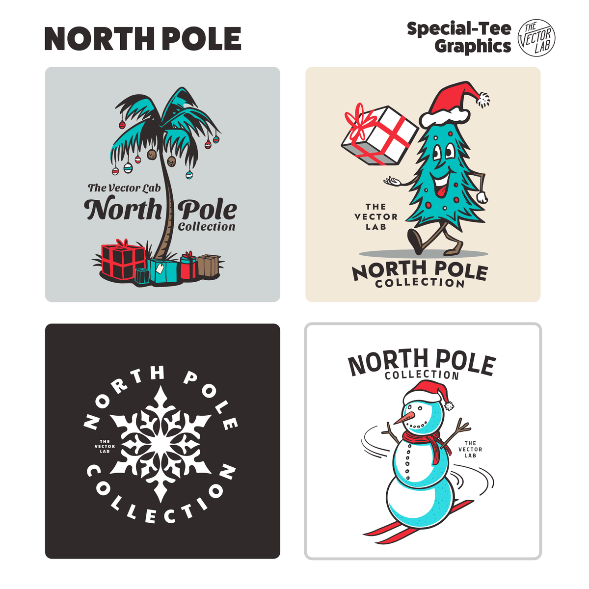 North Pole Christmas Graphic Logo Templates