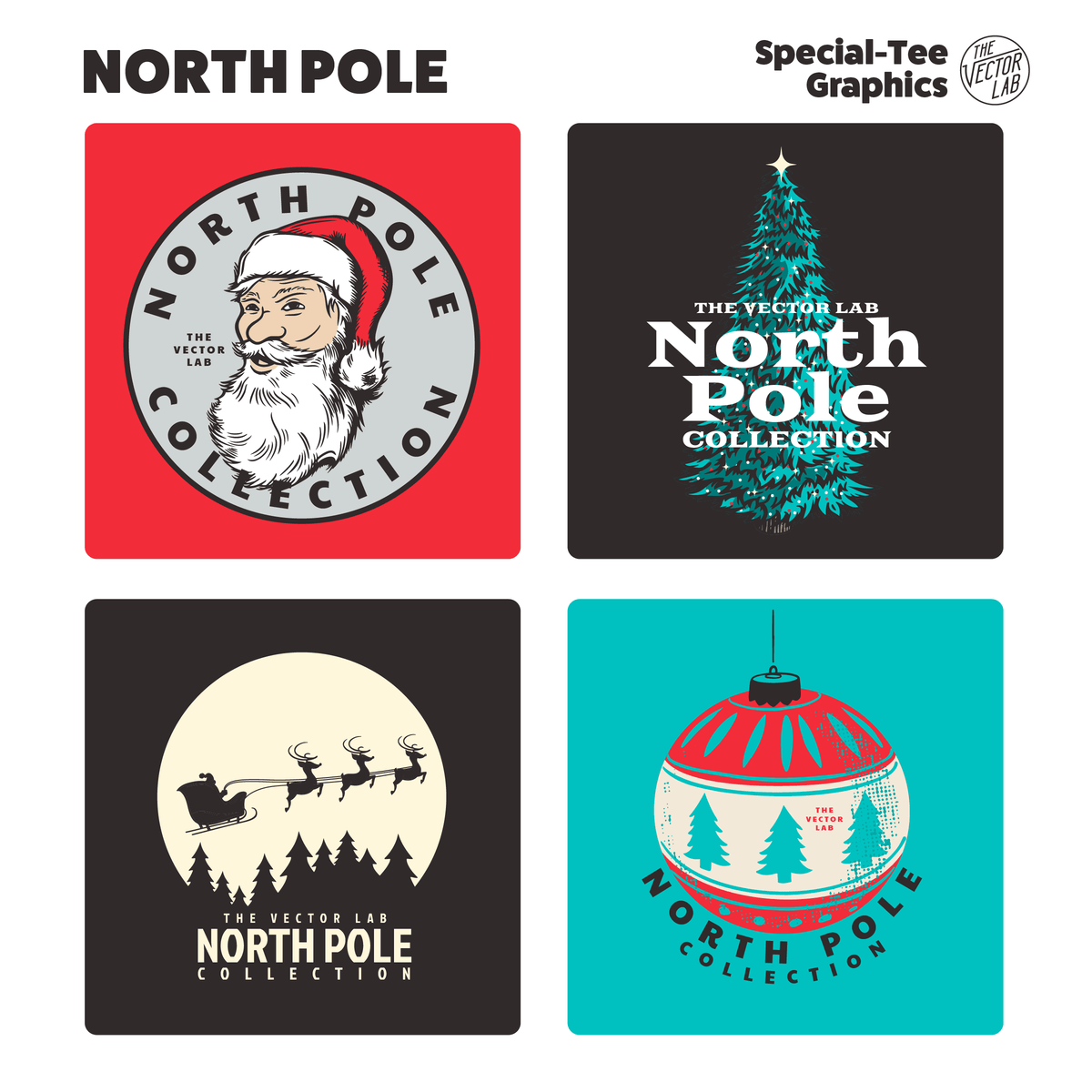 North Pole Christmas Graphic Logo Templates