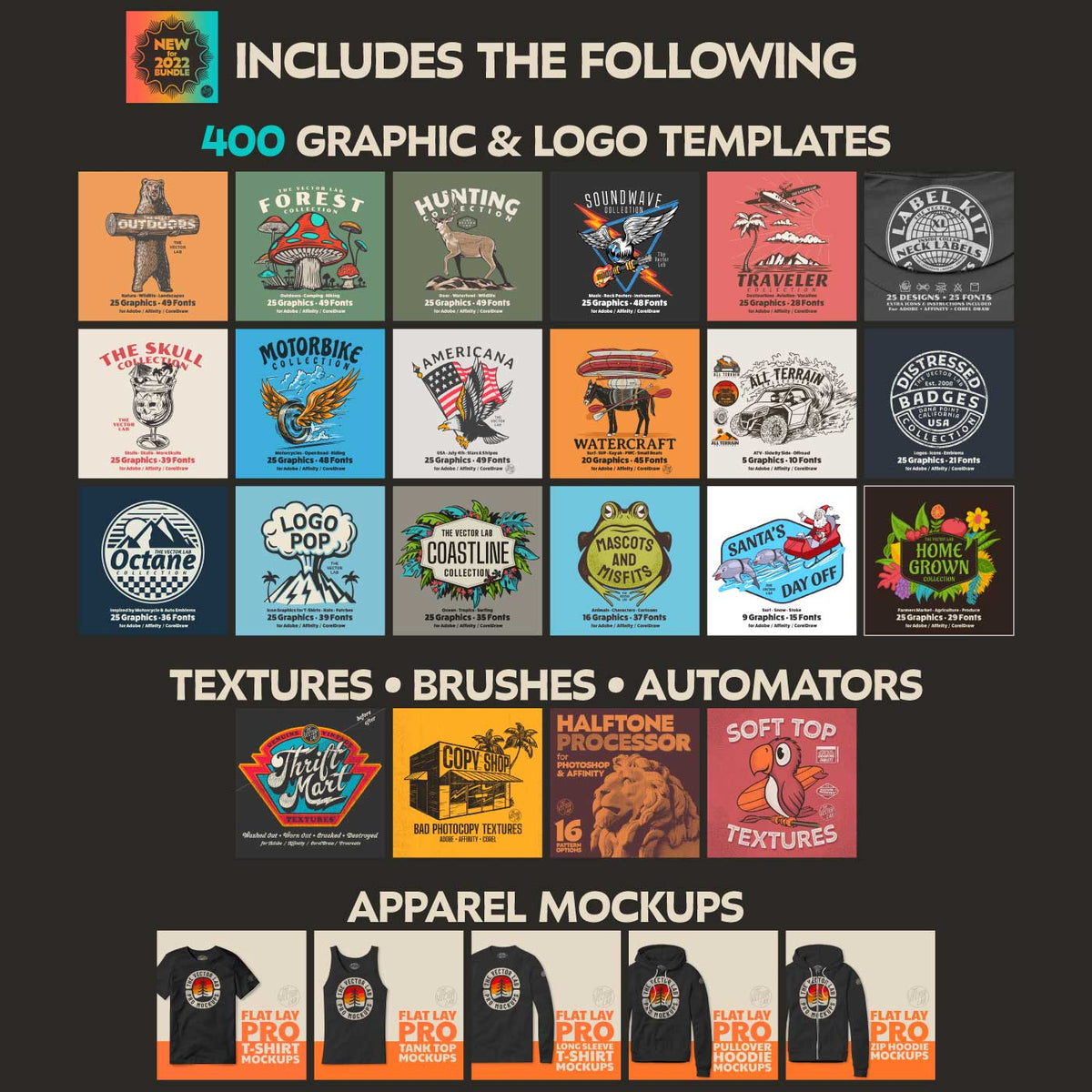 T-Shirt Design Bundle (XL) - TheVectorLab