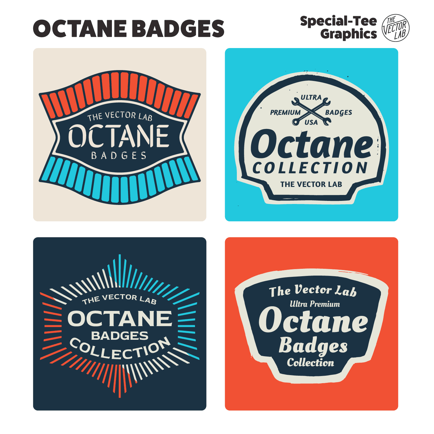 Octane Badges - Motorcycle and Auto Inspired
